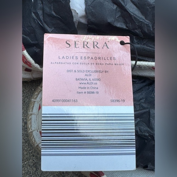 Serra floral canvas Memory Foam Slip-On Espadrilles NWT size 9 - Picture 7 of 7